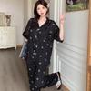 French Silver Butterfly Ice Silk Pajamas Women'S Thin Summer Short-Sleeved Trousers Cool Loungewear Real Shot