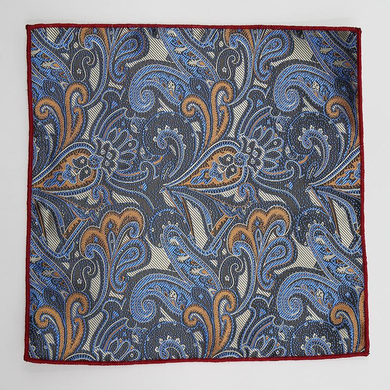 Square Scarf Suit Pocket Towel Wedding Groom Best Man Red Embroidery Business Square Scarf Pocket Towel