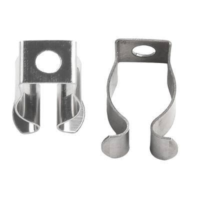 10Pcs T8/T10 Spring Terry Clip Pipes Clamp Base Tool for 25mm/32mm Dia Tube Heavy Duty Clamp Holders Lamp Tube Clip Fixing Clips