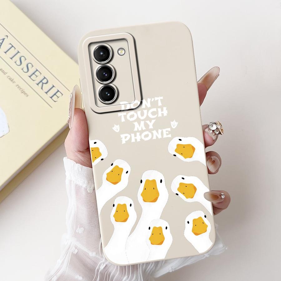 For Samsung Galaxy S21 FE 5G S21FE Phone Case Shell Cartoons Painted Soft Silicone Coque For Samsung SM-G990B Back Cover