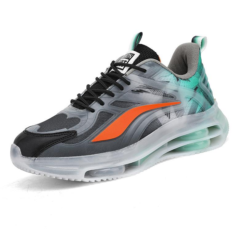 Large Size Fashionable Running Men's Gradient Couple Sports Shoes Lightweight and Breathable Mesh Casual Dad Shoes