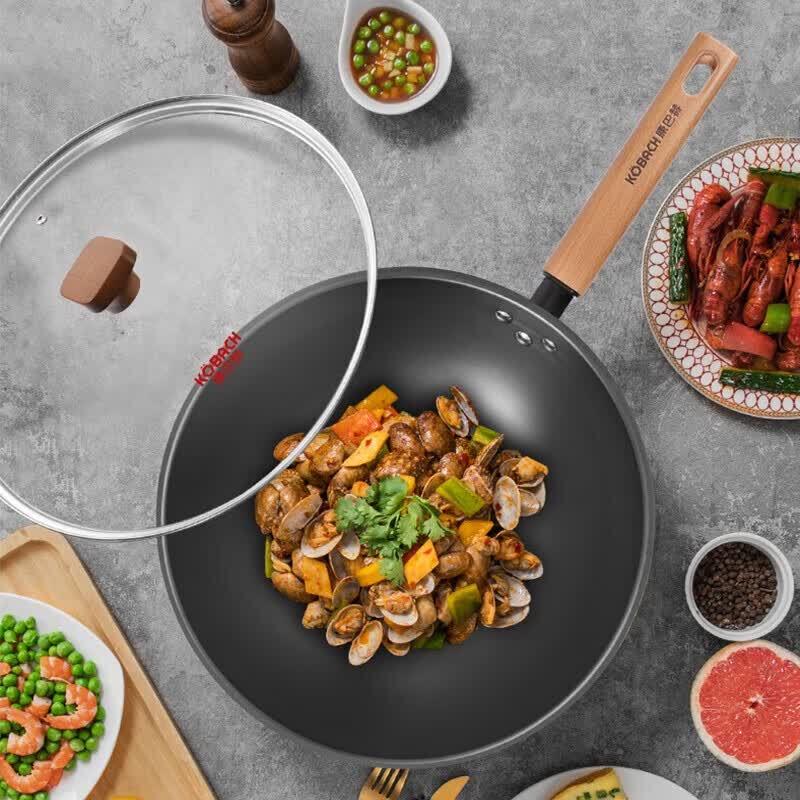 Kobach Deep Nitrided Fine Iron Wok