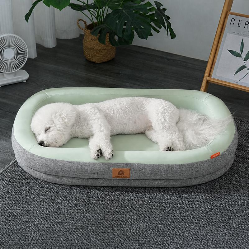 Cooling Dog Bed Summer Pet Sofa Bed Washable Soft Sleeping Mat for Small Medium Large Dogs Cats Breathable Pet Cushion