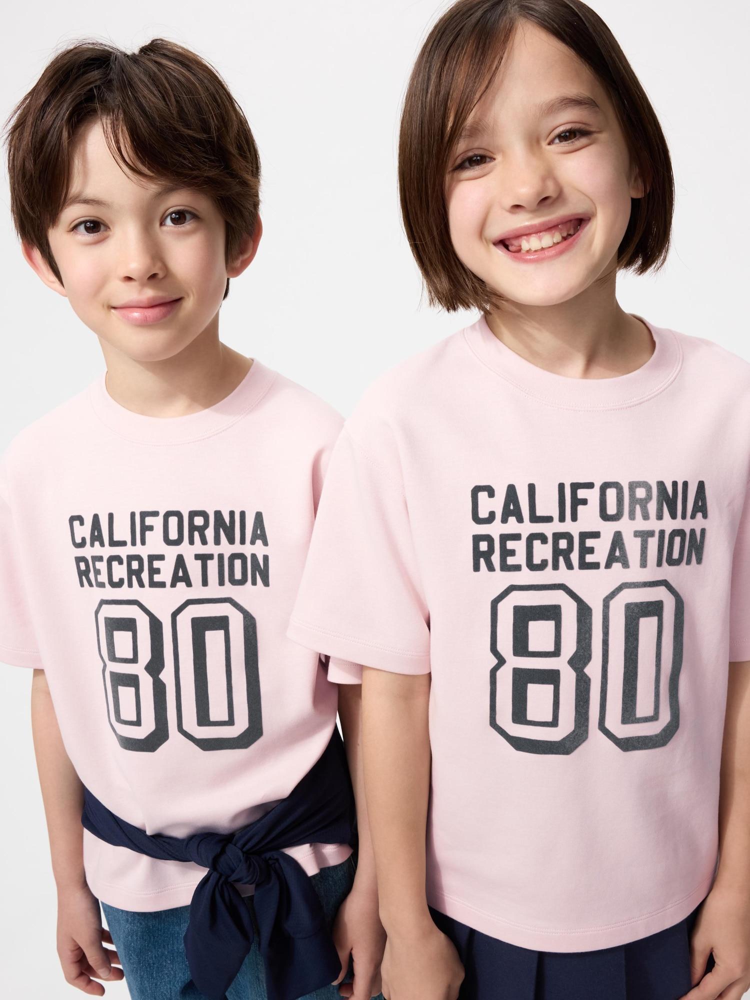 

Футболка с круглым вырезом и графическим узором Aerism из хлопка Uniqlo Japan 10 PINK/100