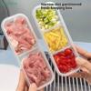 Stackable Food Storage Boxes, Airtight Vegetable/Fruit Keepers for Kitchen Prep & Refrigerator Organization
