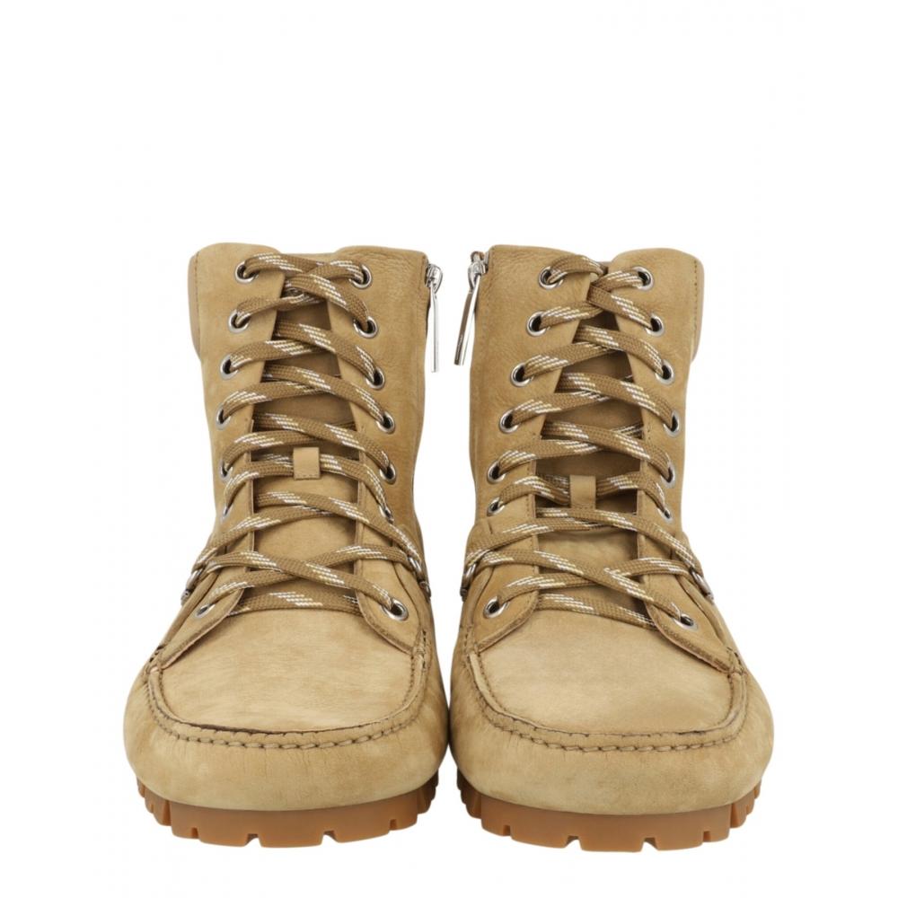 Salvatore Ferragamo Grifo Hiking Boots Cashew