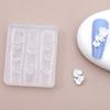 3D Flower Nail Art Silicone Molds Silicone Nail Carving Mold Bows Earrings Mold Pendant Jewelry Making Tools for Women