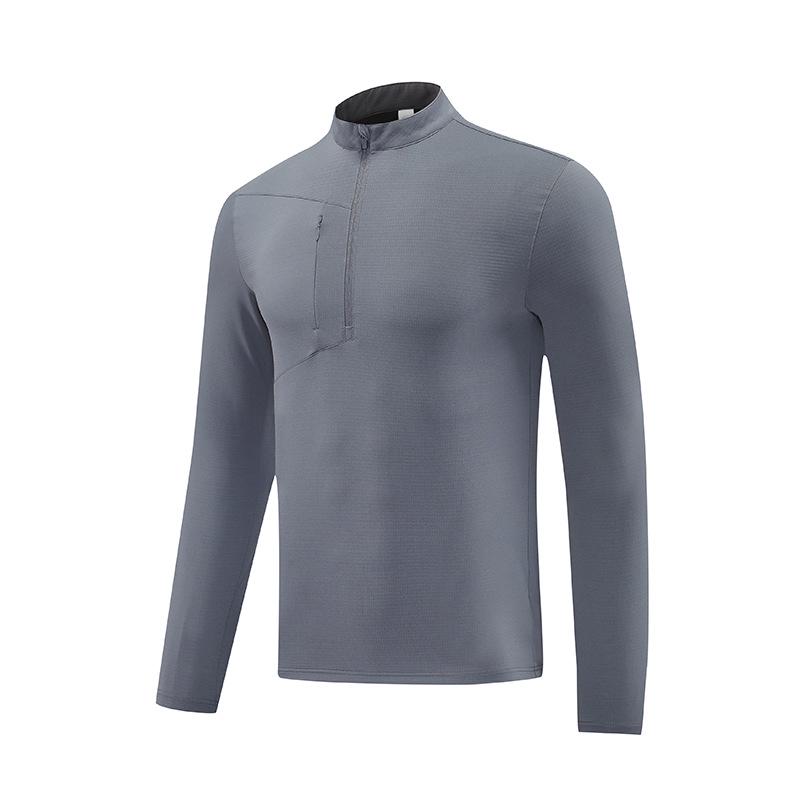 

Мужской спортивный топ Di Jia с полузастежкой-молнией, быстросохнущий, для тренировок на открытом воздухе, велоспорта, бега и фитнеса Quadruple Extra Large