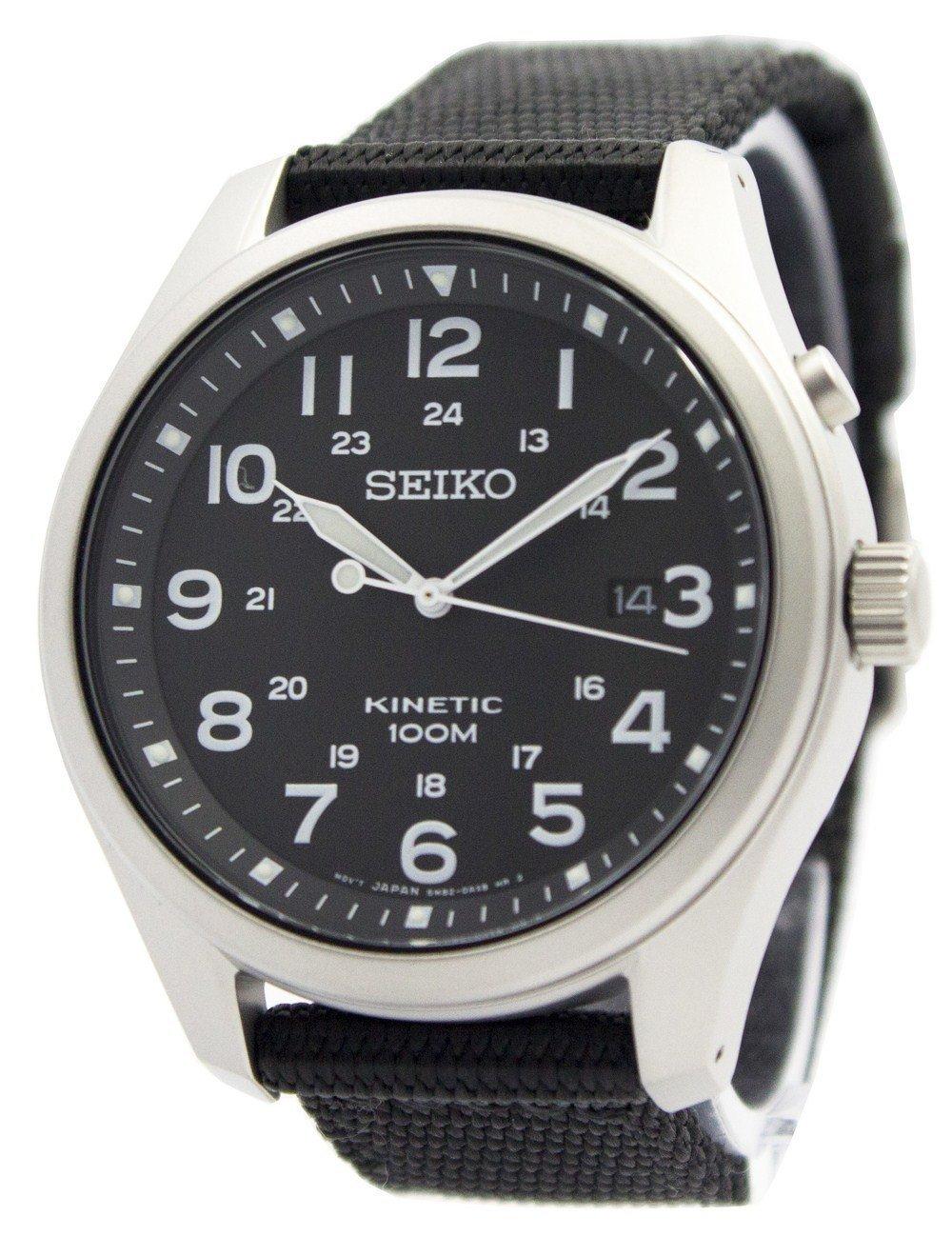 

Чоловічий кінетичний кварцовий годинник SEIKO SKA727P1 чорний [арт.]
