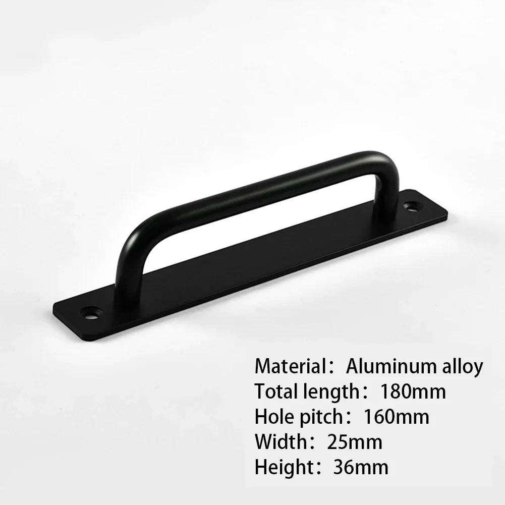 Industrial Style Aluminum Alloy Handle for Wooden Doors and Sliding Doors Stable and Strong Screw Installation