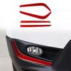 For Honda For CRV 2017-2021 Red Carbon Fiber Fog Light Eyelid Molding Trim Strip