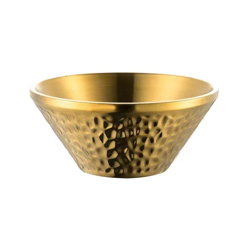 Double Walled Insulated Soup Bowls SUS304 Stainless Steel Ice Cream Bowl for Sauces Rice Noodle