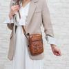 Doppellagige Handy-Brusttasche Große Umhängetasche Crossbody Handy-Tasche Handy