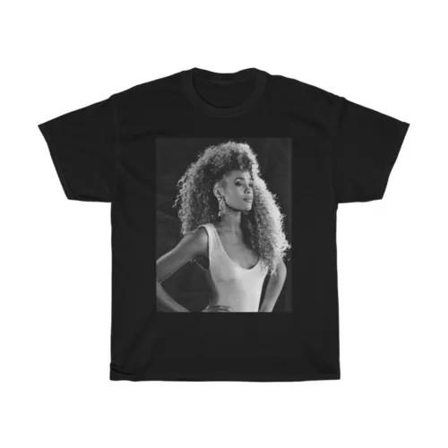 Whitney Houston Vintage Photo Memories Retro Black Unisex S-4XL T-Shirt NE248...
