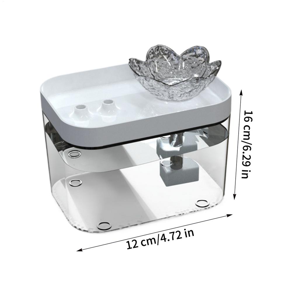 Water Fountains For Cats Indoor USB Rechargeable Pet Dispenser Silent Automatic Dog Water Dispenser For Indoor Home Kitten Dog