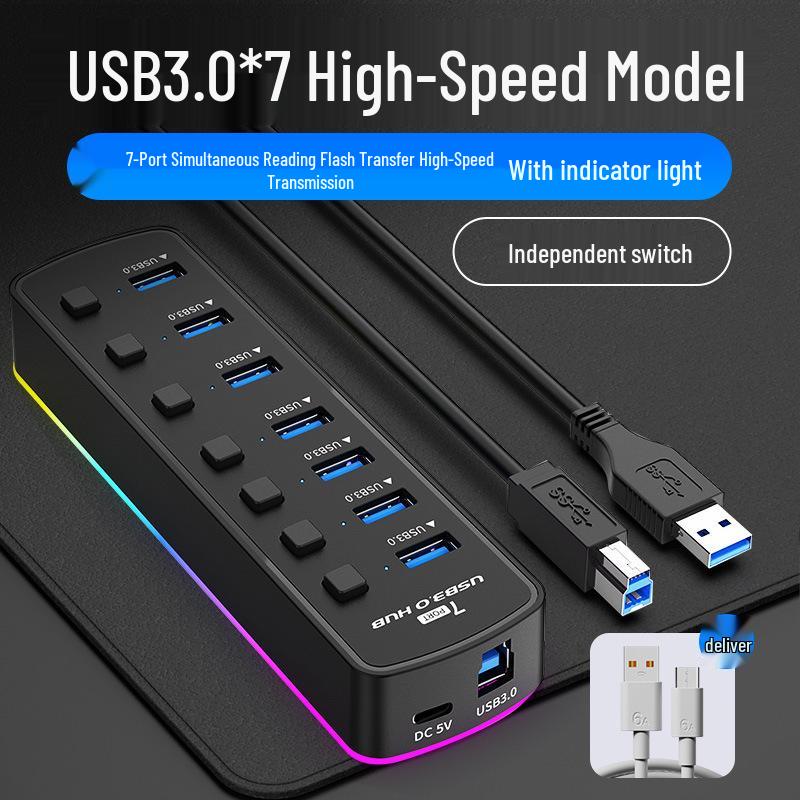 USB 3.0 Multi-Port Docking Station for Laptop/Desktop Expansion