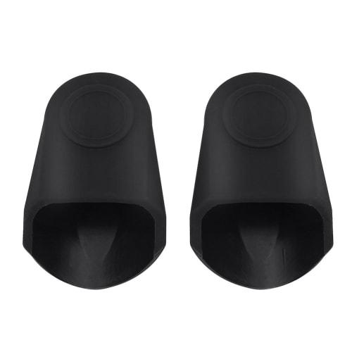 Huidel 2-Piece Saxophone Mouthpiece Caps, Lightweight and Portable, Rubber Material for Baritone Sax (Black)