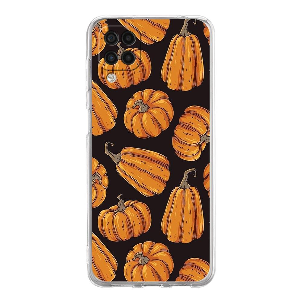 Leaves Fall Fox Pumpkin Halloween Phone Case For Samsung A13 A33 A73 A53 A23 A51 A71 A21S A12 A31 A41 A03S A22 A52 A32 5G Cover