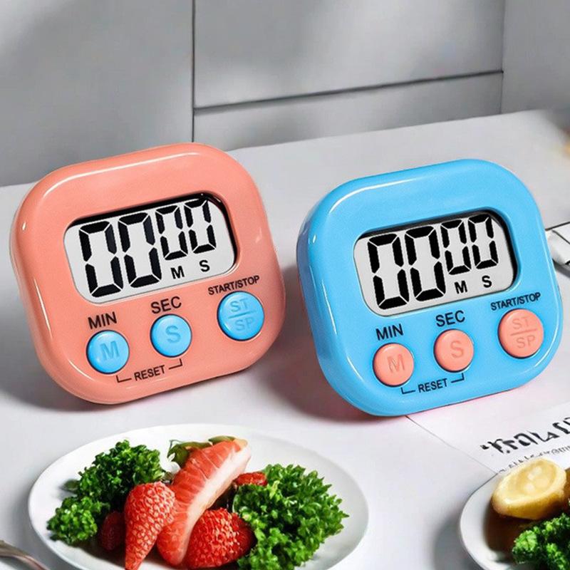1pc Magnetic LCD Kitchen Timer Digital Count Up/Down Stopwatch for Cooking Baking Stud Sports Shower Visual Timer with Alarm3