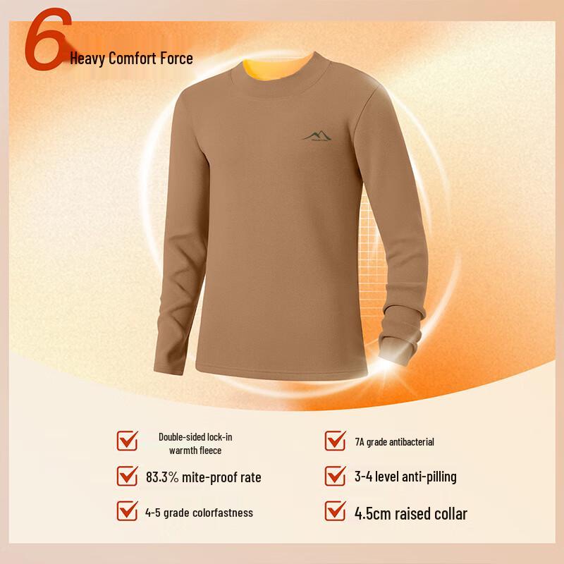 Baleno Men's S&K Fleece-Lined Semi-High Collar T-Shirt