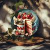 Vintage Strawberry Cake Metal Tin Sign Round Wall Decor Iron Art Home Bar Cafe