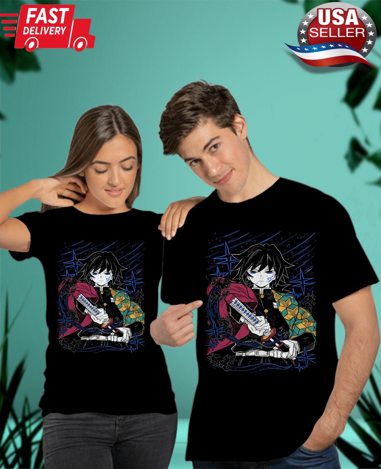 

Giyu Tomioka T-Shirt Mens Womens Tees Top,Demon Slayer Kimetsu No Yaiba ,gifT Shirt Mens Womens Tees Top Anime,Black Shirt S