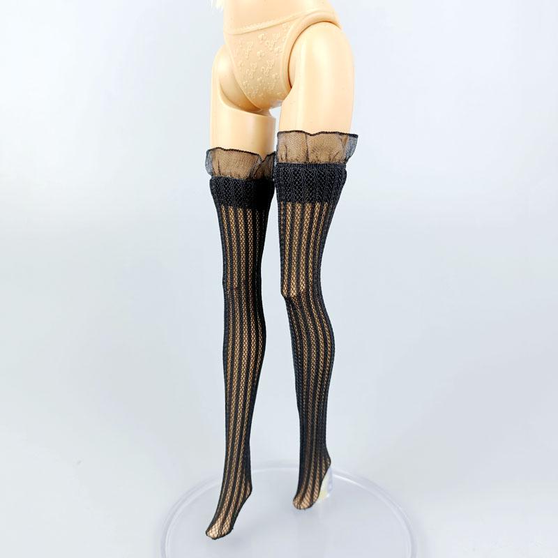 1pair Lace Socks For Blythe Doll Middle Tube Socks for Blythe High Thigh Over the Knee Stocking For Blythe Dolls Accessories Kids