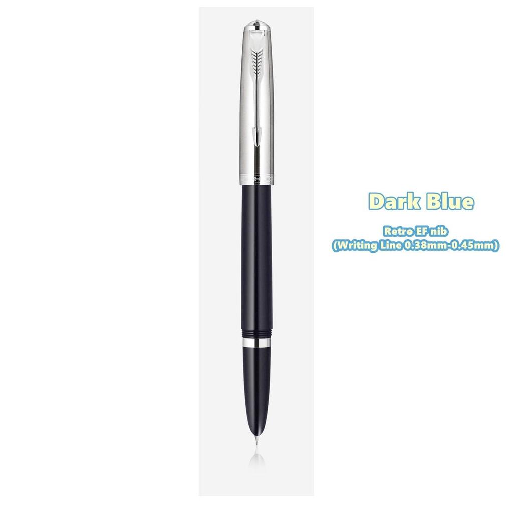 Jinhao 86 Classic Retro Fountain Pen Balanced Weight Silver Arrow Clip Extra Fine Nib Office School Daily Writing