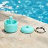 Engagement Ring Travel Case Holder Keychain with Secure Cylindrical Slot, Waterproof Portable Jewelry Pouch for Outdoor Case, Lightweight Storage Box