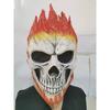 New Halloween Ghost Rider Mask, Horror Ghost Full-Face Mask, Skull Latex Headgear