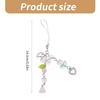 Trendy Phone Charm Unique Flower Keyring Delicate Keychain Phone Accessories Bag Pendant for Purse Backpack