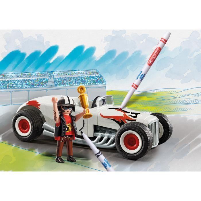 PLAYMOBIL Color 71376 Voiture de course, Crée de nouvelles histoires à tes couleurs, 20 pièces, Dès 5 ans