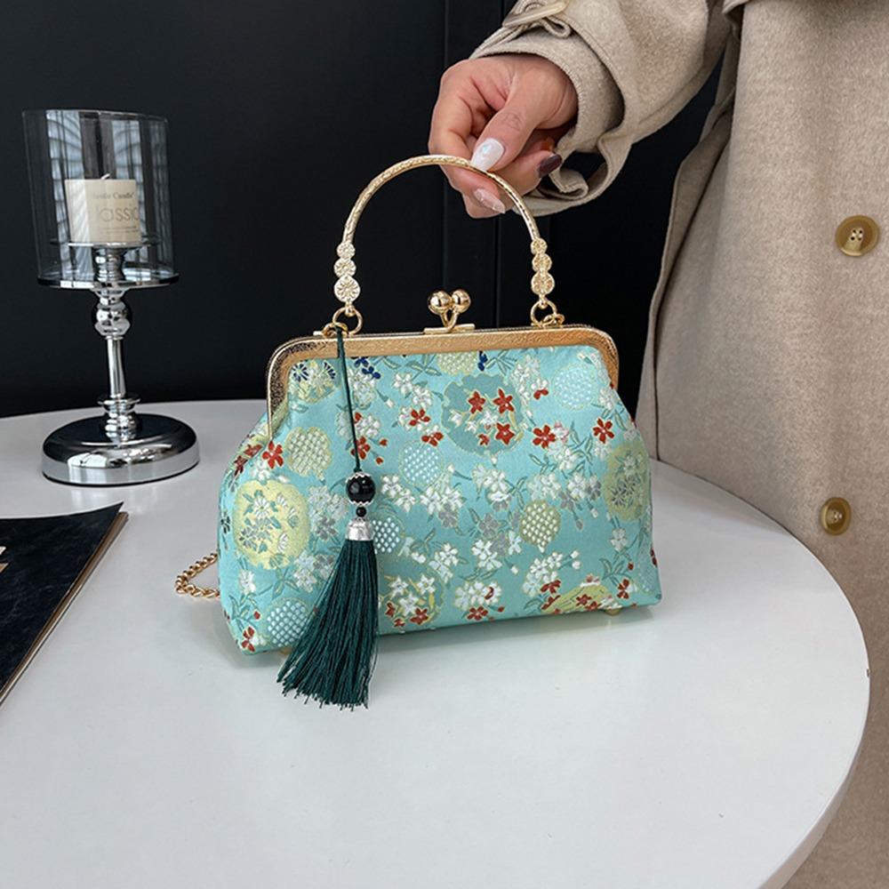 Flower Chinese Style Handbag Elegant Crossbody Bags Luxury Cheongsam Banquet Bag  Travel