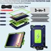 For Samsung Galaxy Tab A9+ Case Kickstand PC + Silicone Tablet Cover with Shoulder Strap