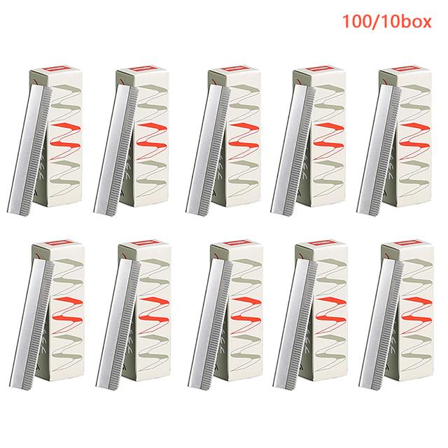10/30/50/100 pz Taglio Dei Capelli Rasoio Sopracciglio Taglio Coltello In Acciaio Inox Multi-funzione Sharp Lama di Piuma strumento di trucco