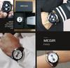 MEGIR Men Watches Original Fashion Leather Quartz Wristwatch Military Chronograph Big Dial Sports Clock Reloj Hombre