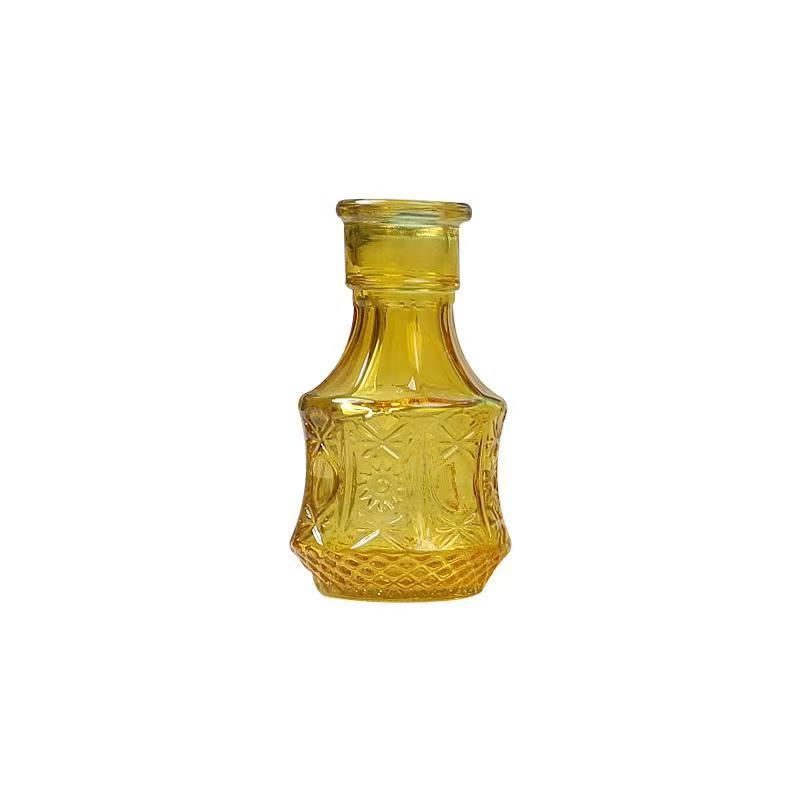 European Multicolor Vase Glass Flower Pot Basket Bottle Decoration Home Nordic Dry Transparent Hydroponic Small Bottle Gift