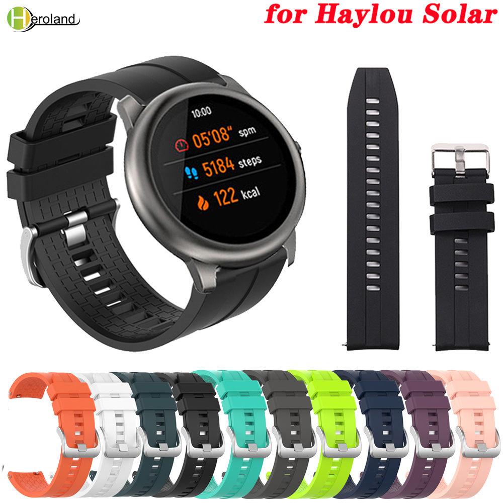 Håndleddsreim for Xiaomi haylou solar ls05 sportssmartklokkeReim myk silikon for Huawei Honor Magic 2 46mm Tilbehør