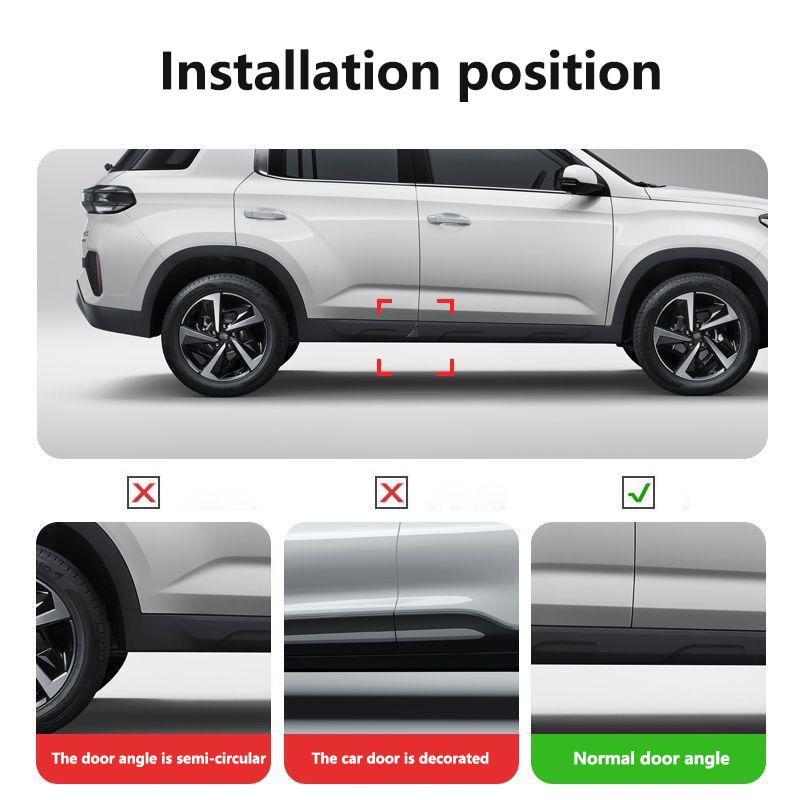 Ny BilDørHjørneBeskytter DørRiper Karbonfiber Anti-kollisjonsKlistremerke For Volkswagen Rline Jetta Beetle Polo Touran Go