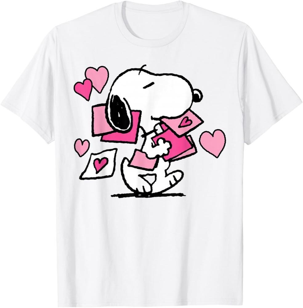 

Peanuts Snoopy Valentine#039;s Day Letters TShirt Unisex T-Shirt XL