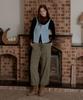 Seutyudioaenpaleukeu Layered Contrast Singlet Knit_Blue