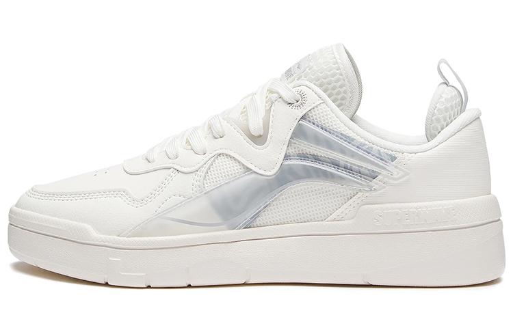 Li Ning Wave Lite Classic Низкие Скейтбордические Кроссовки Женские Бело-Серые AGCS098-1 35.5