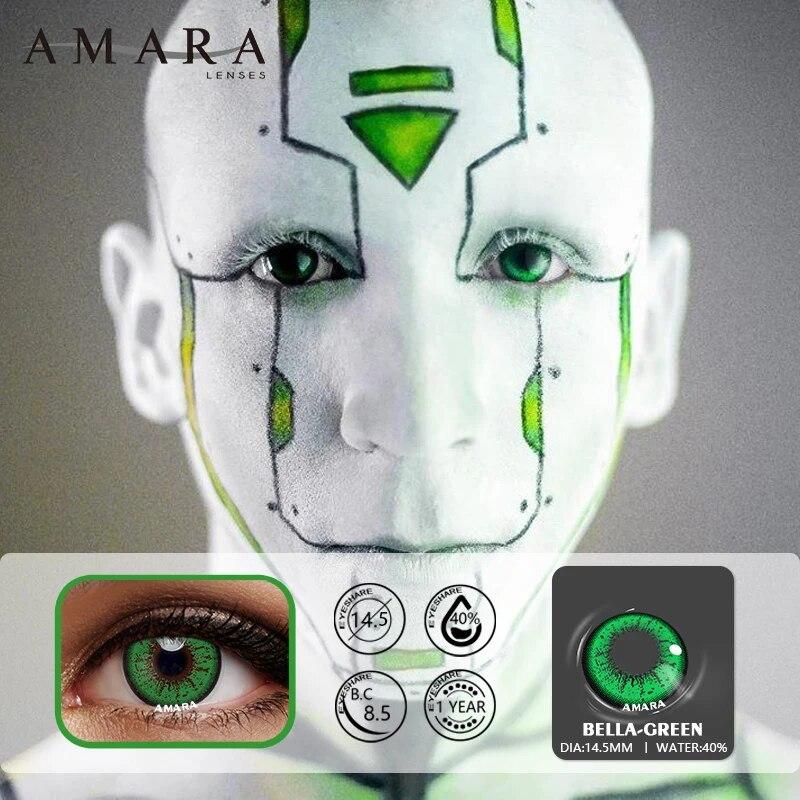 AMARA 2 Stück Cosplay Anime Augen Linsen für Augen AYY Serie Make-up Sharingan Beauty Kontaktlinsen Augenkosmetik Farblinse Augen
