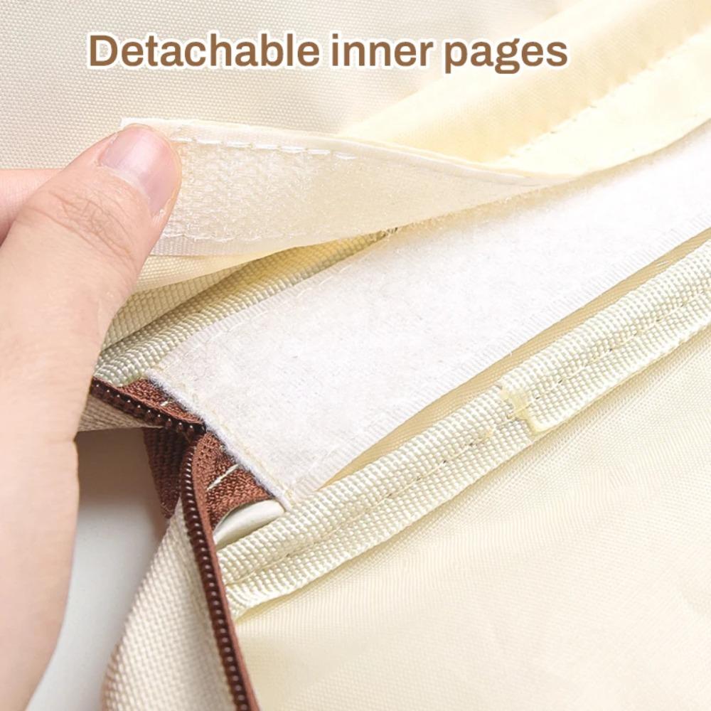 Large Capacity Markers Pen Storage Bag Zipper Watercolor Pen Stationery Bag Stationery