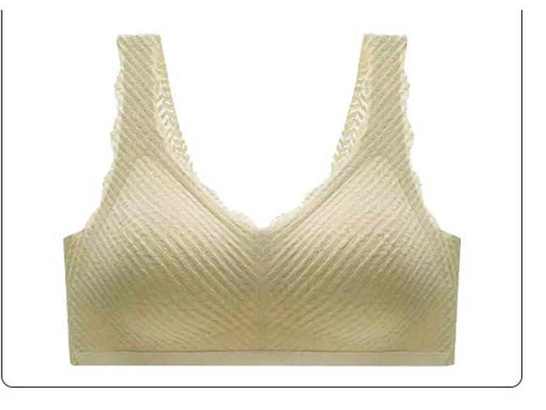 Seamless Lace Sports Bra: Sexy, One-Piece, Comfort Fit.
