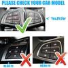Steering Wheel Button Black Trim For Mercedes Benz Glc C Class W205 2015-2018