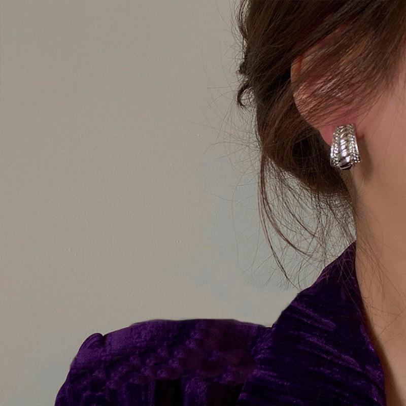Korean Celebrity 2022 Trendy 925 Silver Drop Earrings - Elegant, Long, Slimming Design for Women