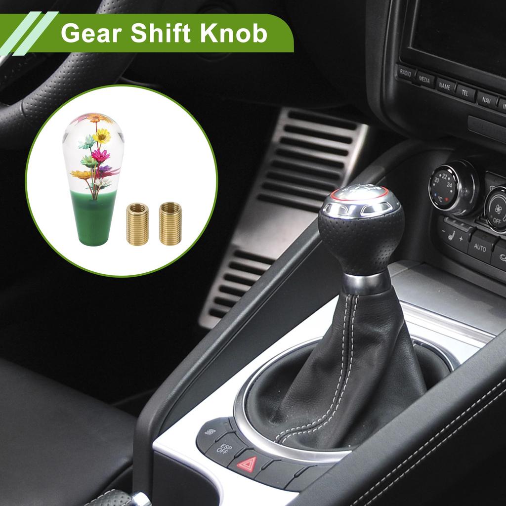 HOPESPANNER Flower Shift Knobs Universal Gear Shift Knobs Acrylic Stick Shift Lever Knob for