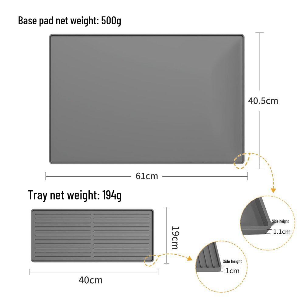 Multifunctional Coffee Machine Draining Mat & Protective Pad for Kitchen or Bar