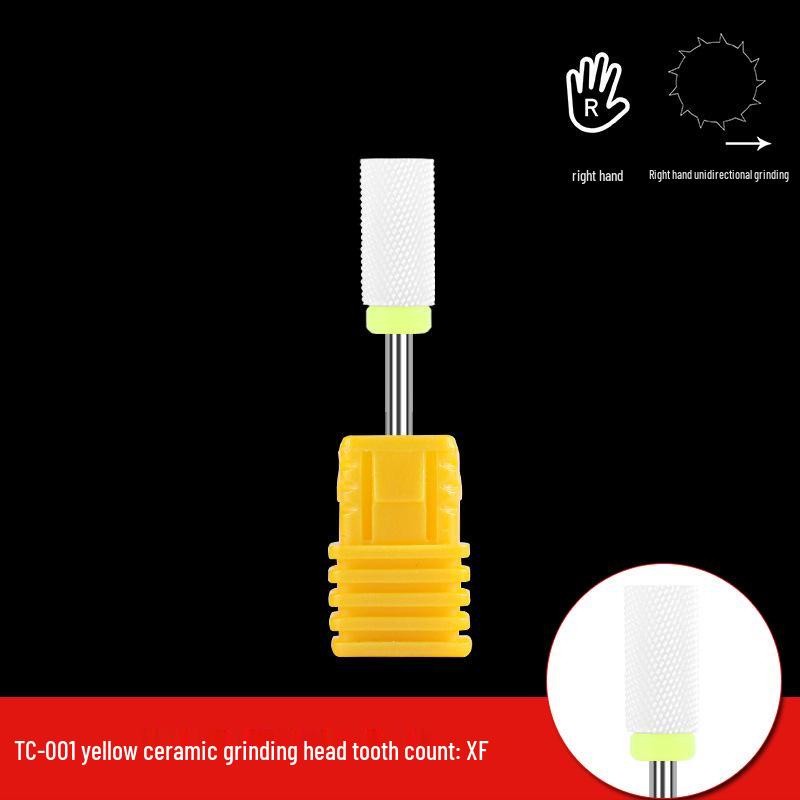 Single Bullet-Shaped Ceramic Nail Grinding Head 2.35